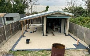 Reclaimed garage conversion by Adam C