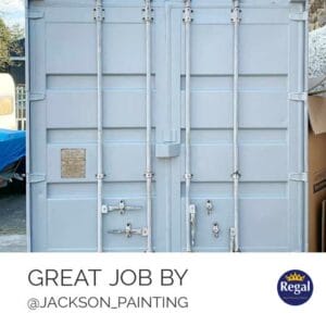 SHIPPING CONTAINER REFURBISHMENT REAR VIEW AFTER PAINTING