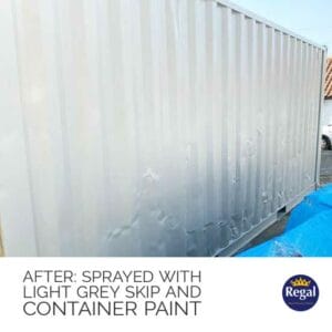 SHIPPING CONTAINER REFURBISHMENT SIDE VIEW AFTER PAINTING