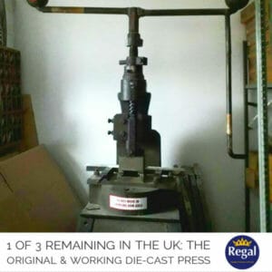 1960s original flypress for aluminium number plates