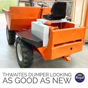 thwaites dumper bright orange