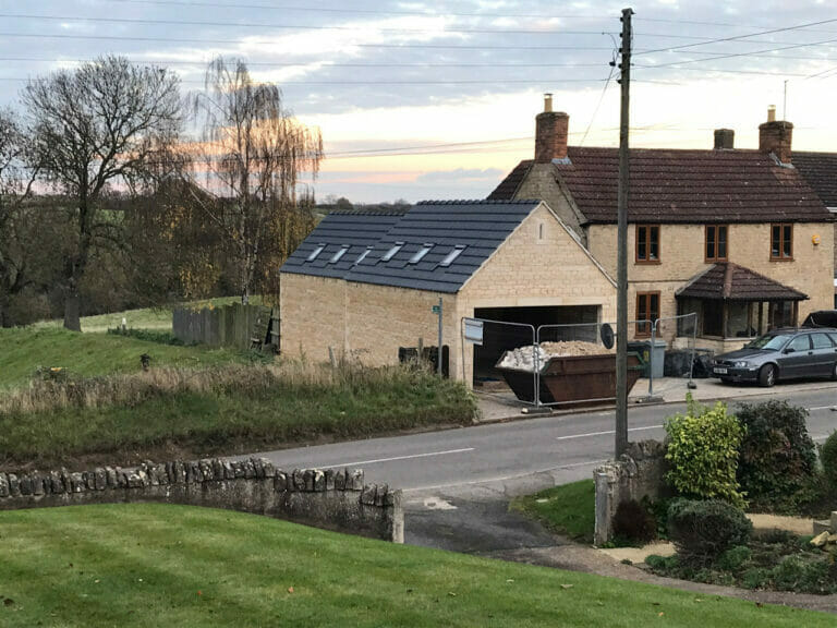 We built a new garage and workshop as an addition to our property. The garage floor is approx 35 m2.