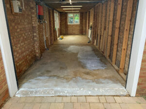 Two-Pack High Build Epoxy Garage Floor Paints - before