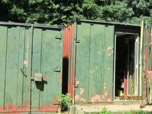 Container before painting