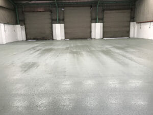 Quick Dry High Build Floor Paint drying