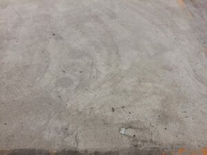 Detail of floor preparation for Quick Dry High Build Floor Paint