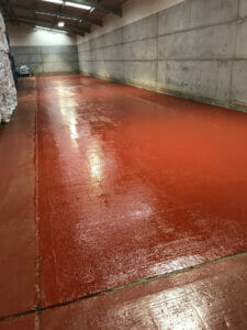 Red Oxide two pack epoxy floor sealer completed floor
