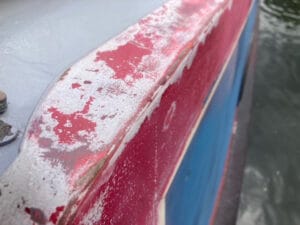 Narrowboat Painting Project - Original Condition