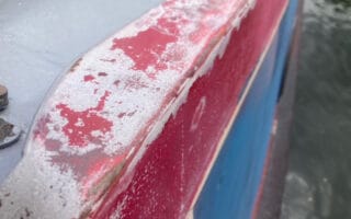 Narrowboat Painting Project - Original Condition