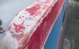 Narrowboat Painting Project - Original Condition