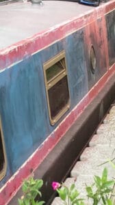 Narrowboat Painting Project - Original Condition