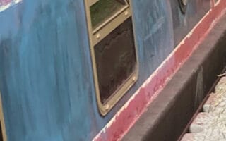 Narrowboat Painting Project - Original Condition
