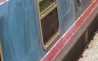 Narrowboat Painting Project - Original Condition